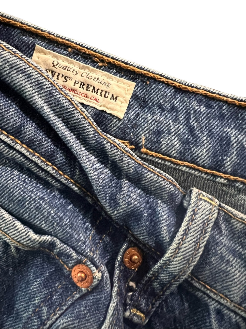 Levi’s Ribcage Straight Ankle Jeans High Rise Cropped Medium Wash - Size 27 - Picture 12 of 12